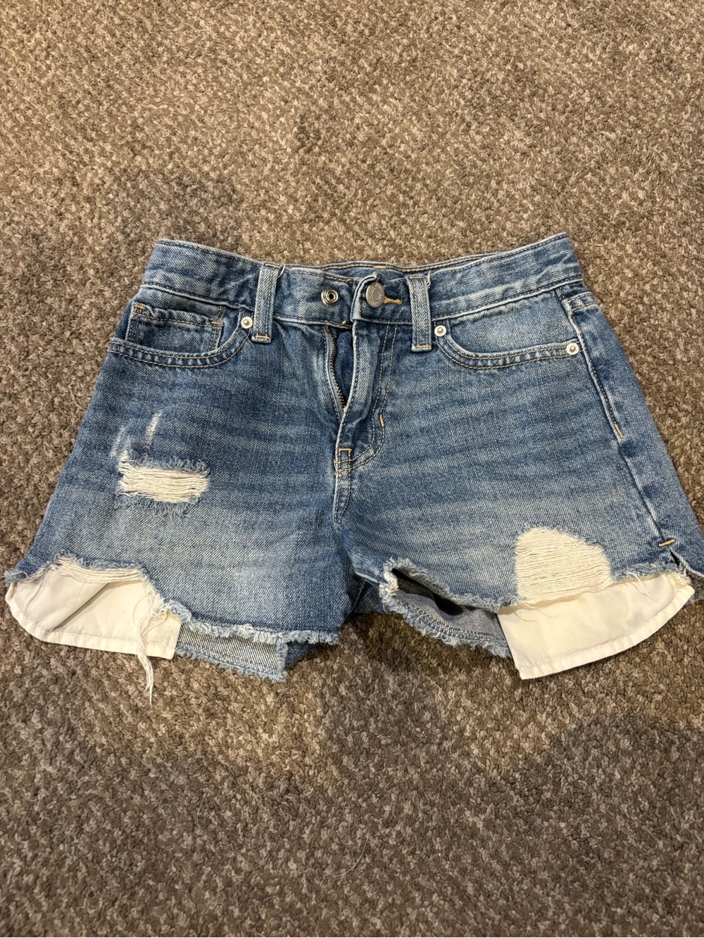 Old Navy Light Blue Distressed Denim Shorts
